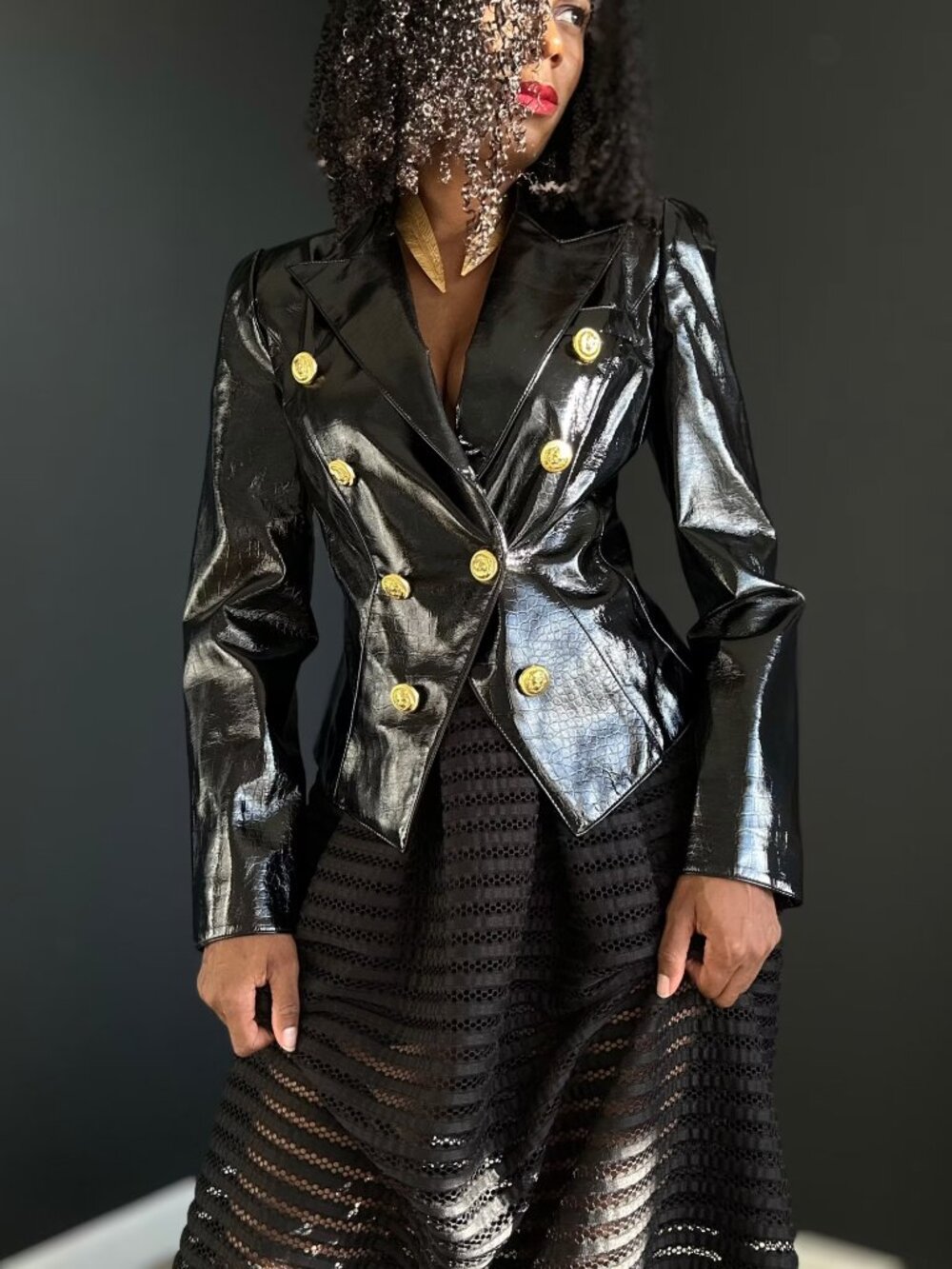 Glossy Blazer